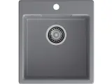 Кухонная мойка мойка URBAN 644 1-чаша 440*490мм, монтаж: врезной, материал: кварц, цвет: темно-серый