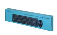 Комплект клавиатура + мышь Oklick 240M черный USB беспроводная