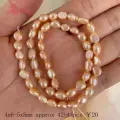 Jbyzbsm Барочные пресноводные жемчужные бусины 4-6x5-8 мм 14 дюймов, Pink, 4x6-5x8mm
