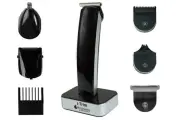 Машинка для окантовки волос профессиональная Hairway I-Trim 02035, нержавеющая сталь, от сети, черно-серый