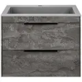 Тумба с раковиной из искусственного камня Vincea Chiara 2D 600 G.Stone, Grey