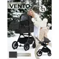 Коляска 3в1 Sweet Baby Vento Dark Grey (Black)
