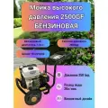 Мойка высокого давления с бензиновым двигателем 2500GF, 1200 л/ч, 250 бар, шланг 10 м