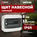 Щит навесной Unix65 12 модулей IP65 EKF PROxima