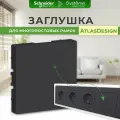 Заглушка Schneider Electric AtlasDesign, ABS-пластик, цвет карбон