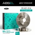Диск тормозной задний ABSEL FR421014 для FORD FOCUS III 2010-2020;