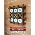 Полка-держатель АзбукаДекор Крестики-нолики, для туалетной бумаги, дерево, цвет коричневый