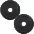 Блины для штанги обрезиненные STARFIT, вес 1 кг, набор 2 шт, d=26 мм