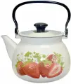 Чайник эмалированный Клубника 3л, Керчь