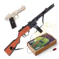 Набор резинкострелов ARMA TOYS Партизанский командир - 2 (игрушечные автомат ППШ и пистолет ТТ-33)