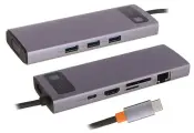 Хаб Baseus Metal Gleam Series 5-in-1 Multifunctional Type-C (CAHUB-CX0G)