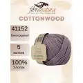Пряжа Fibra Natura Cottonwood 41152 виноградный (50г/105м, упаковка 5 мотков)