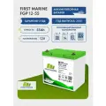 Тяговый аккумулятор First Marine SMB FGP 12В, 55Ач, AGM аккумулятор для лодки, мотора, 1 шт.