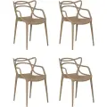 Стул обеденный DOBRIN MASTERS, бежевый (GR-03) LMZL-PP601_P-GR-03, комплект 4 шт.