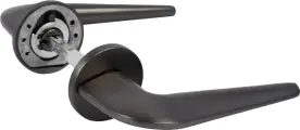 Дверные ручки Puerto Макиато, без запирания, цвет матовый черный никель