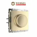 Диммер встраиваемый Werkel W1142010, 600 Вт/LED 200 Вт, цвет шампань рифленый