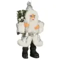 Елочная игрушка Санта Клаус из Элбурга 18 см серебряный, подвеска, Edelman, 1162395