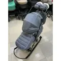 Санки-коляска с бампером , детские, зимние на колесах Pikate Black ONYX 2024 г. NEW цвет: серый