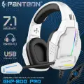 Наушники игровые JETACCESS PANTEON GHP-800 Pro, с RGB-подсветкой, объёмный звук SURROUND SOUND, белые