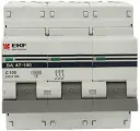 Трехполюсный автомат EKF PROxima 100А С ВА 47-100 10кА