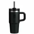 Термокружка STANLEY Quencher H2.0 0,59L (10-13991-001) с трубочкой, черная