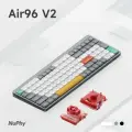 Беспроводная механическая клавиатура Nuphy Air96 V2 Cowberry Switch, Lunar Gray
