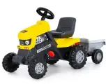 Каталка-трактор с педалями Turbo (жёлтая) с полуприцепом 89328 Полесье /1/