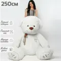Большой плюшевый медведь, огромный мишка, мягкая игрушка Феликс 250 см, белый