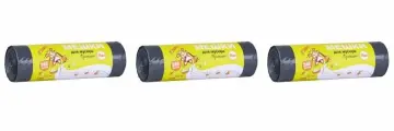 Золушка Мешки для мусора 240л , 10 штук, черные, 3уп.