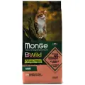 Сухой корм Monge Cat BWild GRAIN FREE для кошек, из лосося, беззерновой, 1,5 кг.