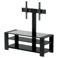 Стойка для телевизора с кронштейном Holder Alteza TV-32110, 32-65, закаленное стекло, черный