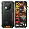 Oukitel Смартфон G1 24ГБ(6ГБ+18ГБ)+256 ГБ, 6.52‘' HD+ 10600mAh Android 15, оранжевый