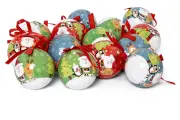 Набор ёлочных шаров Winter Glade папье-маше 14 шт 7514G247