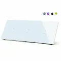 Сенсорный выключатель WiFi 3 клавиши 3 поста (1G+1G+1G) стекло 228х86мм цвет белый