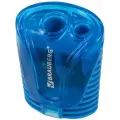 Точилка ручная пластиковая Brauberg Cell Dual (2 отверстия, с контейнером) 24шт. (228435)