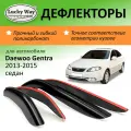 Дефлекторы окон Lucky Way Daewoo Gentra (Дэу Джентра) 2013-2015 г. в. седан, накладные, 4шт