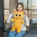 Мягкая игрушка кот с большими глазами рыжий 50 см