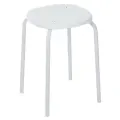 Табурет с пластмассовым сиденьем Nika ТП02/Б белый