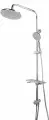 Душевая система ESKO, серебристый, выдвижная телескопическая стойка, нержавеющая сталь, хром