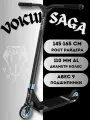 Трюковой самокат VOKUL Saga, черный, до 165 см, до 100 кг, от 8+, для подростков, двухколесный