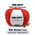 Пряжа Lana Gatto Silk Mohair Lux /Лана Гатто Силк Мохер с люрексом / цвет: 6024, Ярко-красный (2 мотка)