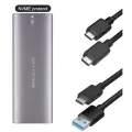 Внешний SSD на 1TB в металлическом корпусе, USB 3.1 Type С, Space Gray, Серый металлик, NVME 2280