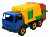 Мусоровоз Лена игрушечный, детский, трех осный (8812)