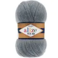 Пряжа Alize Angora real 40 средне-серый (87), 5 шт