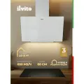 Наклонная стеклянная вытяжка для кухни ILVITO IPS Mela BB 660 для кухни, 60 см, белая