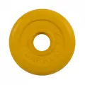 Блины для штанги и гантелей MB Barbell 15 кг 31 мм, стальная втулка, желтый