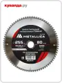 Пильный диск по алюминию/пластику METALLICA Ultra 255x30/25,4 мм 80 зуб, т=2,6 мм тонкий