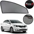 Шторки каркасные боковые на KIA Rio 2011-16/17 стандарт, магнит вшивной