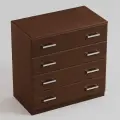 Комод КД-1/2 Колизей мебель орех (ШхГхВ) (700х420х830)мм 4 ящика