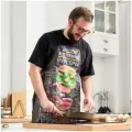 Доляна Фартук Легендарные бургеры 65х80см, оксфорд, 100% п/э, 210г/м2